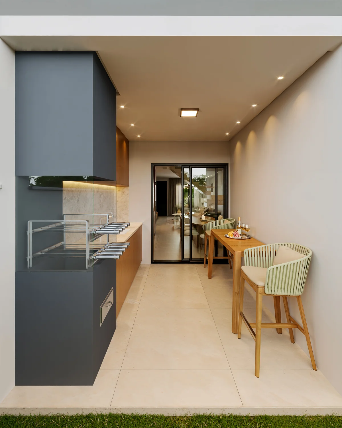 Área gourmet com churrasqueira