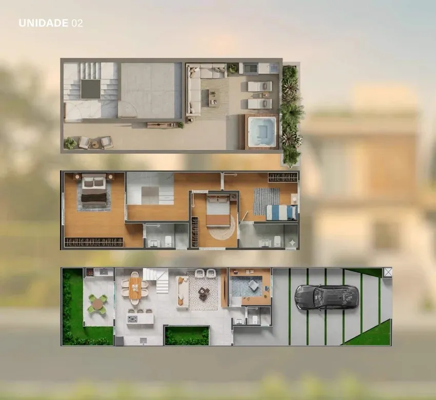 Planta Casa 2 — 178m²